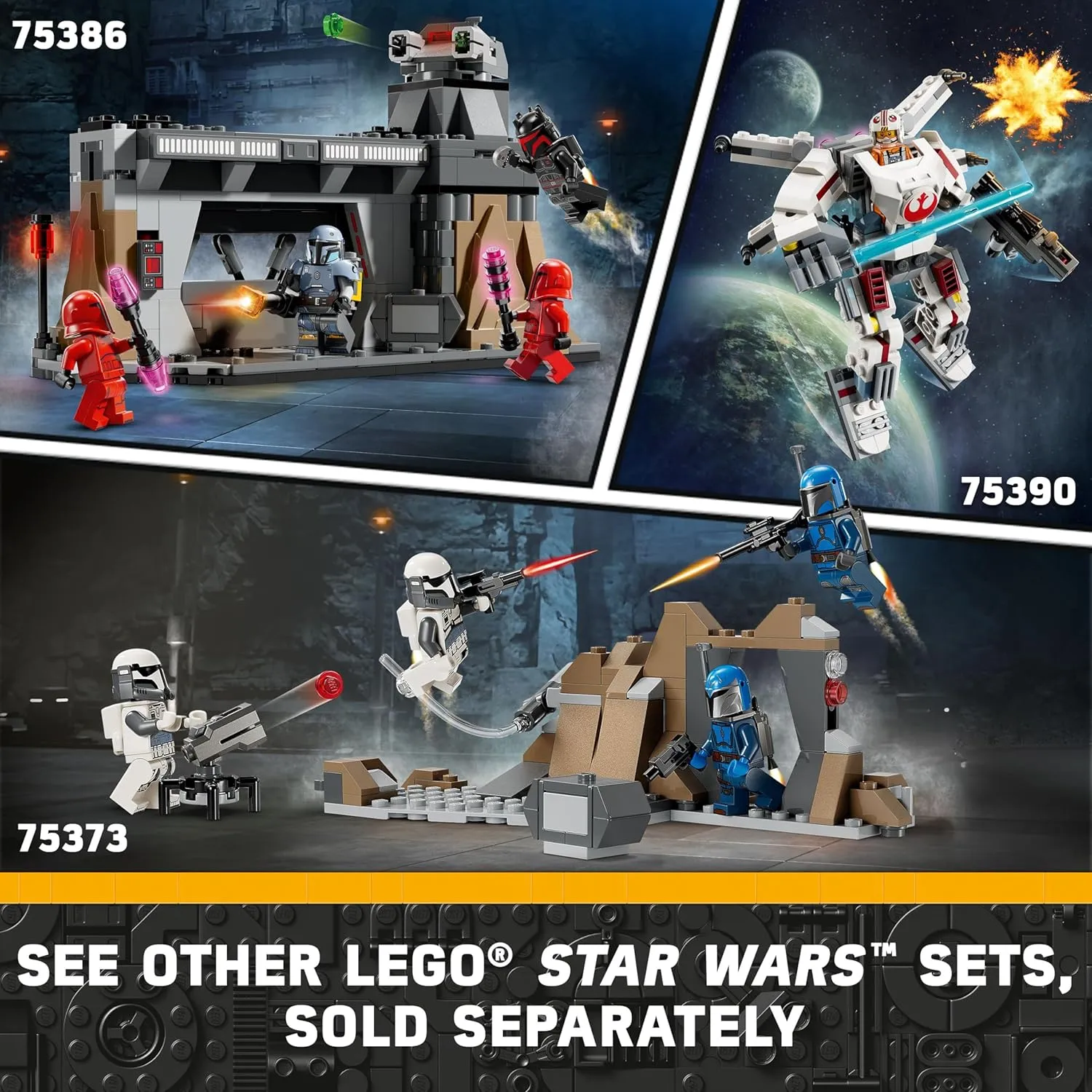 LEGO Star Wars Captain Rex Y-Wing Microfighter Set 75391 Building Blocks Toys for 6  Gift for Boys and Girls