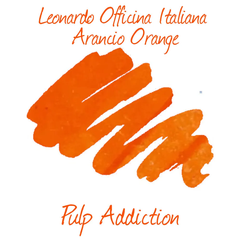 Leonardo Officina Italiana Fountain Pen Ink - Arancio Orange 40ml