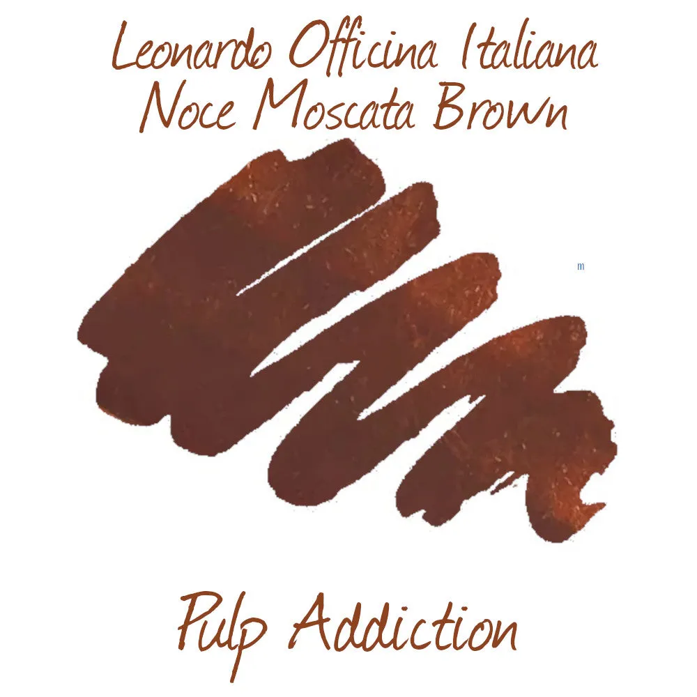 Leonardo Officina Italiana Fountain Pen Ink - Noce Moscata Brown 40ml