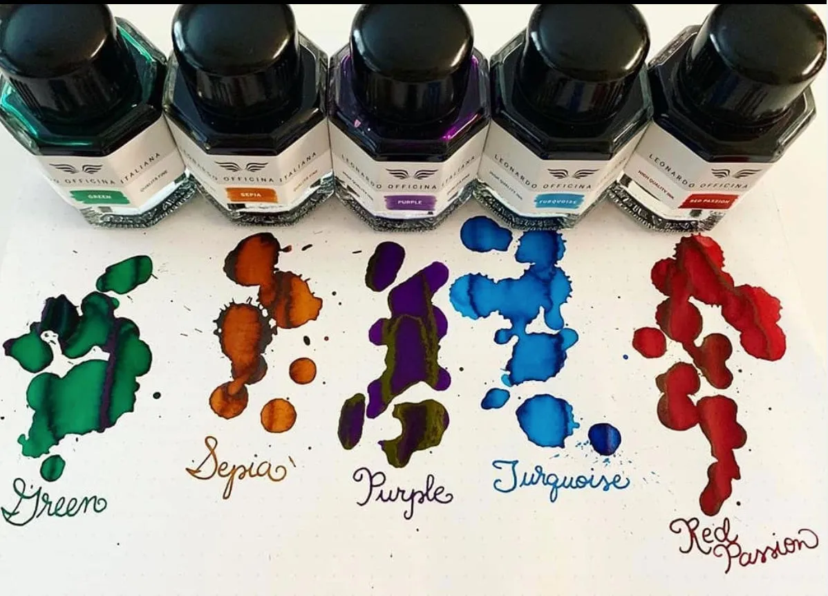 Leonardo Officina Italiana Fountain Pen Ink - Sepia 40ml