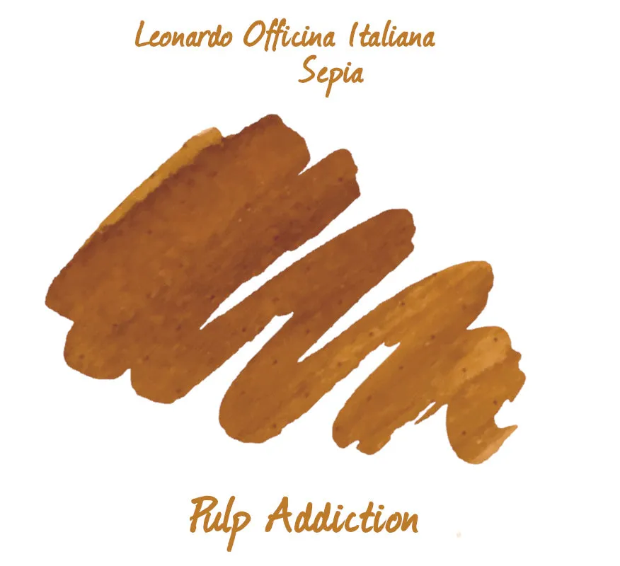 Leonardo Officina Italiana Fountain Pen Ink - Sepia 40ml