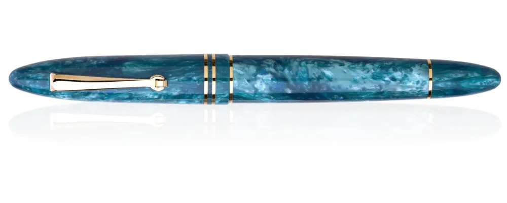 Leonardo Officina Italiana Furore Fountain Pen - Emerald Blue Gold