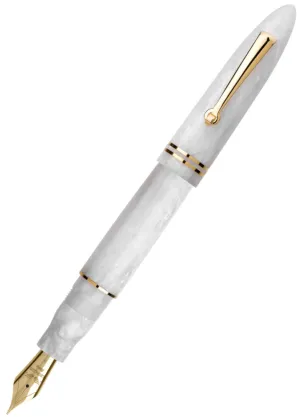 Leonardo Officina Italiana Furore Fountain Pen - White Salt Gold