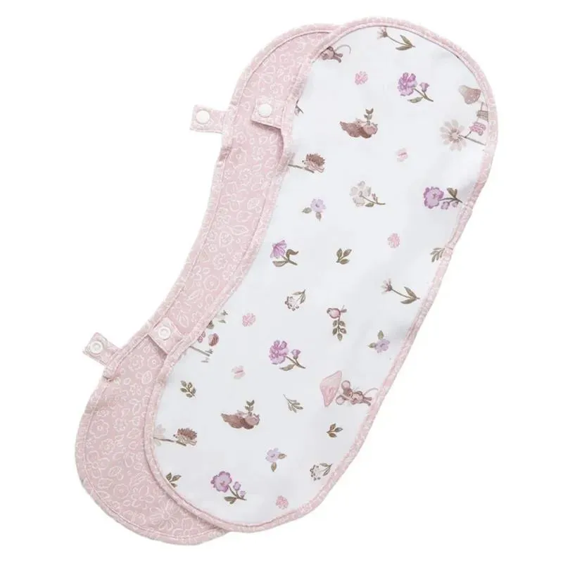 Living Textiles - 2Pk Burp Cloth, Mushroom House
