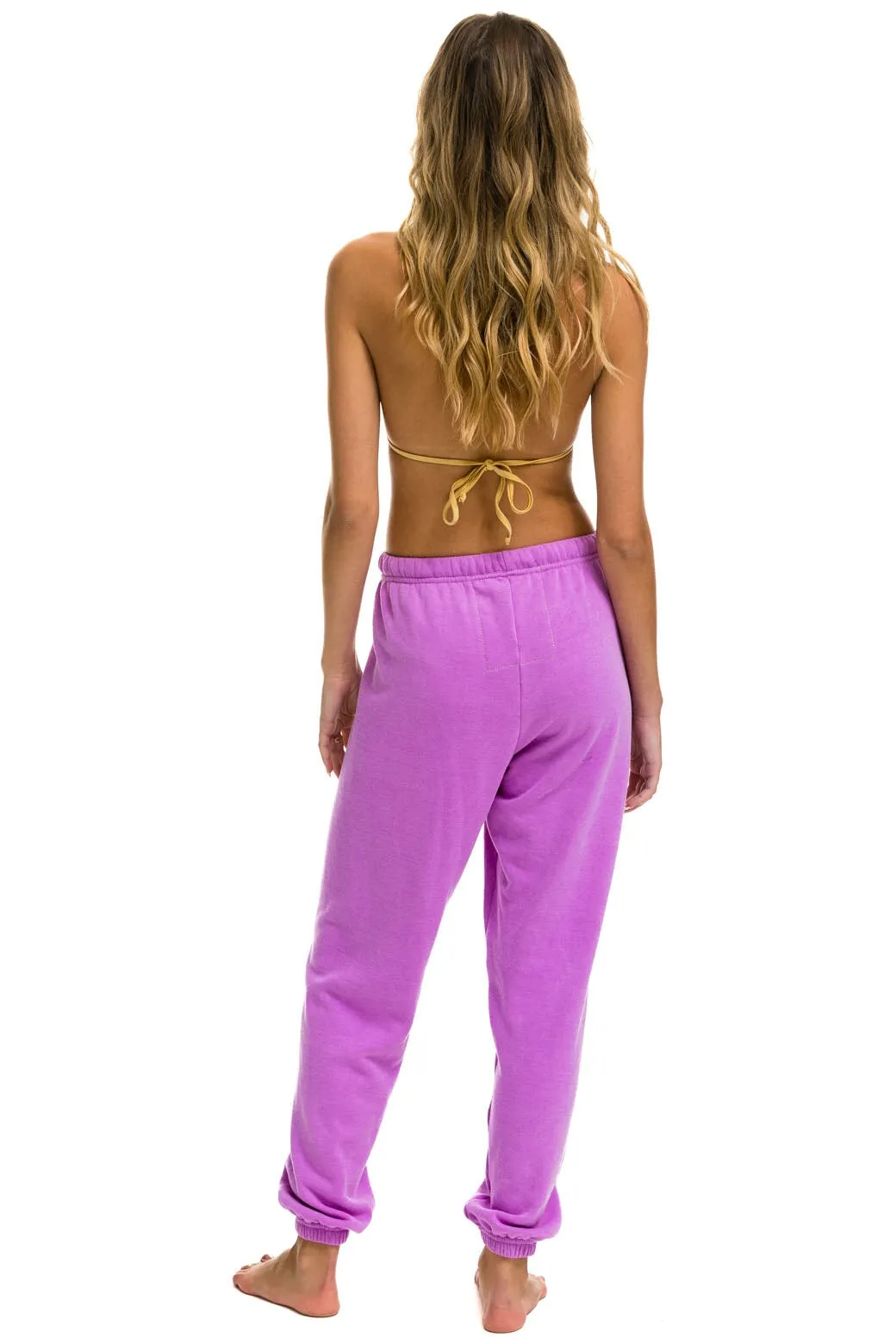 LOGO SWEATPANTS - NEON PURPLE