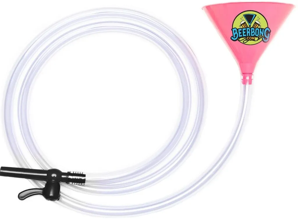 Long Pink Beer Bong - 10 ft. Tubing