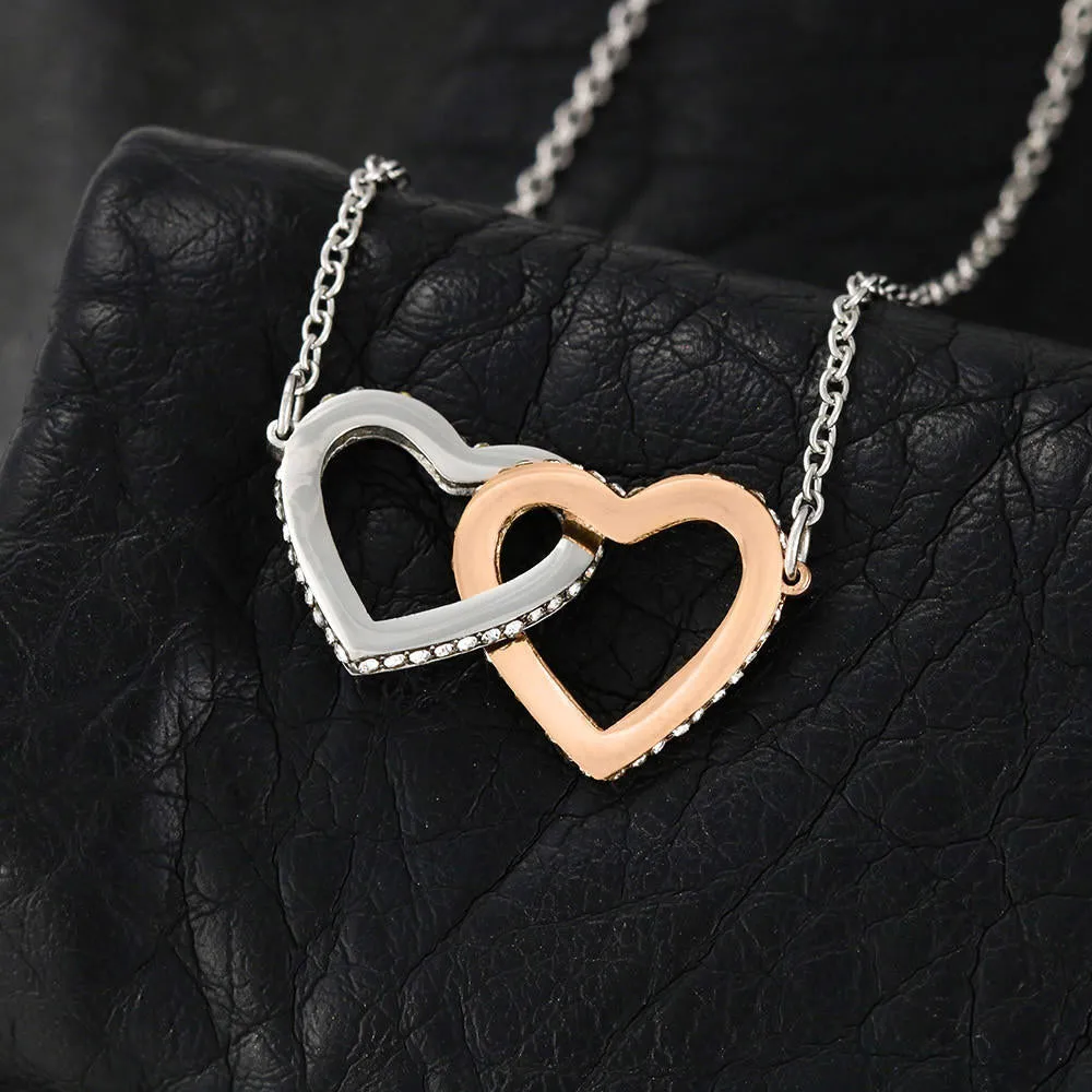 Love of my life-Interlocking Hearts Necklace for Girlfriend