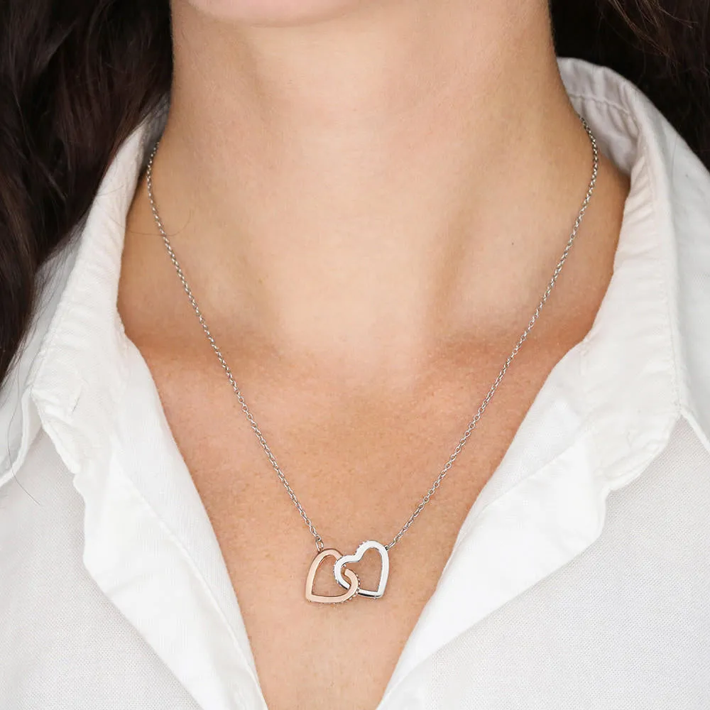 Love of my life-Interlocking Hearts Necklace for Girlfriend