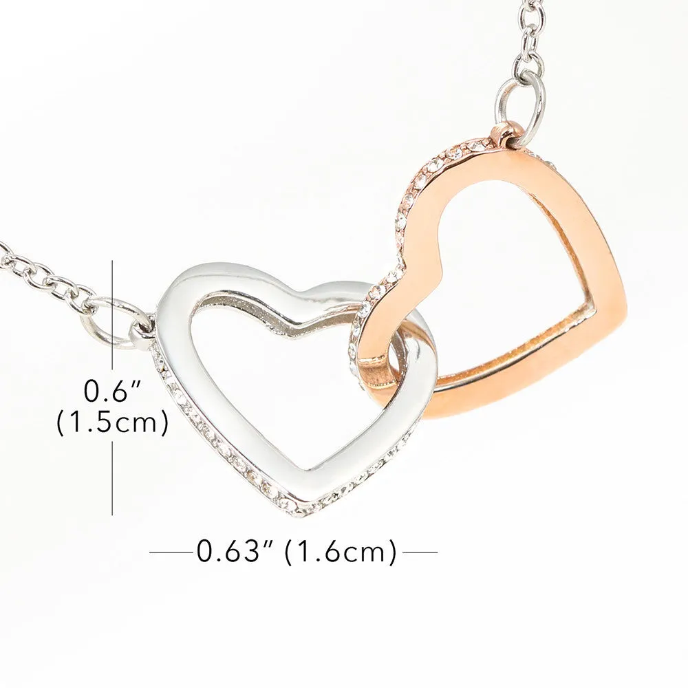 Love of my life-Interlocking Hearts Necklace for Girlfriend