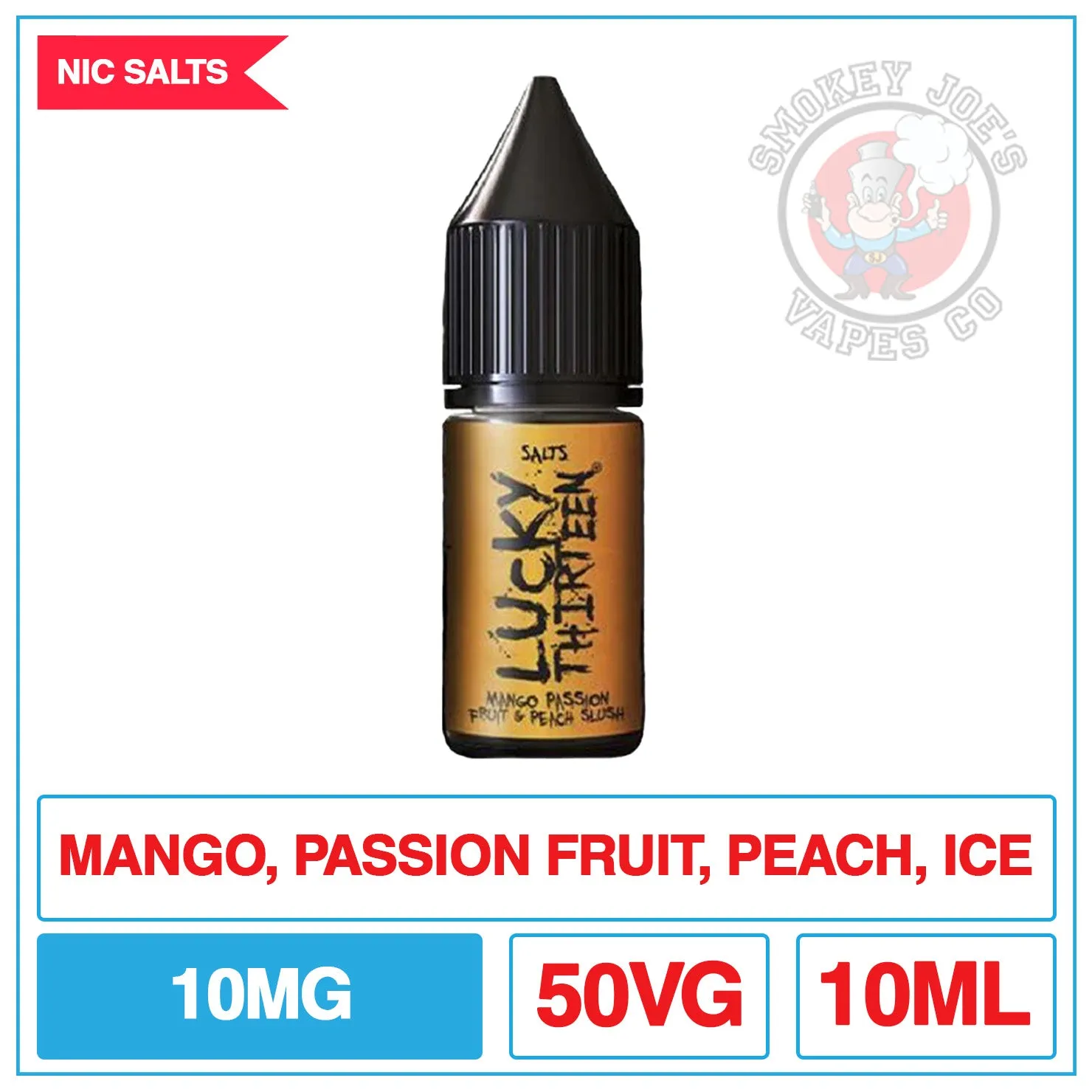 Lucky Thirteen Salts - Mango Passion Fruit And Peach Slush