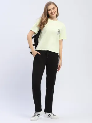 Madame Graphic Print Neon Green Regular T-Shirt