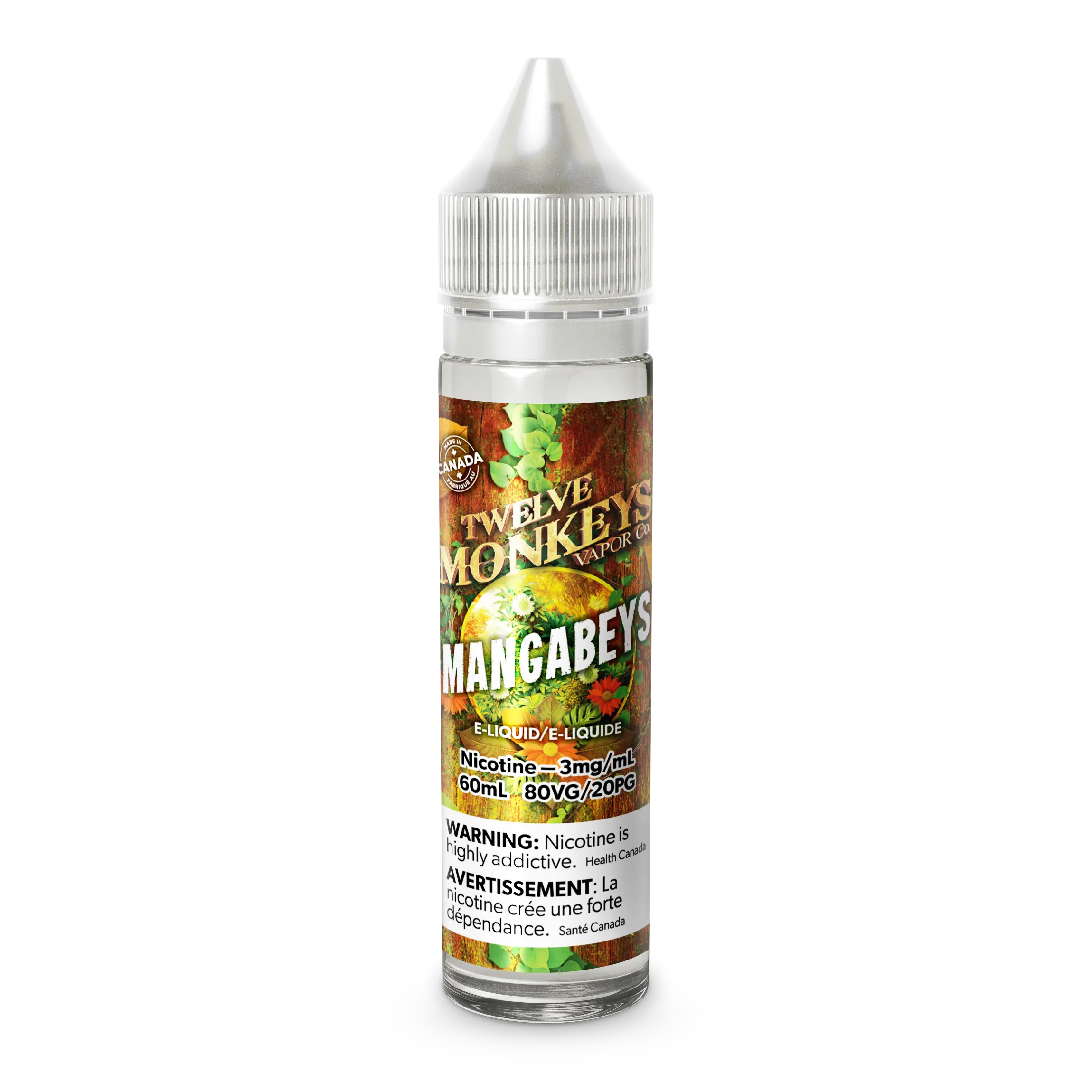 MANGABEYS E-LIQUID BY 12 MONKEYS - 60ML