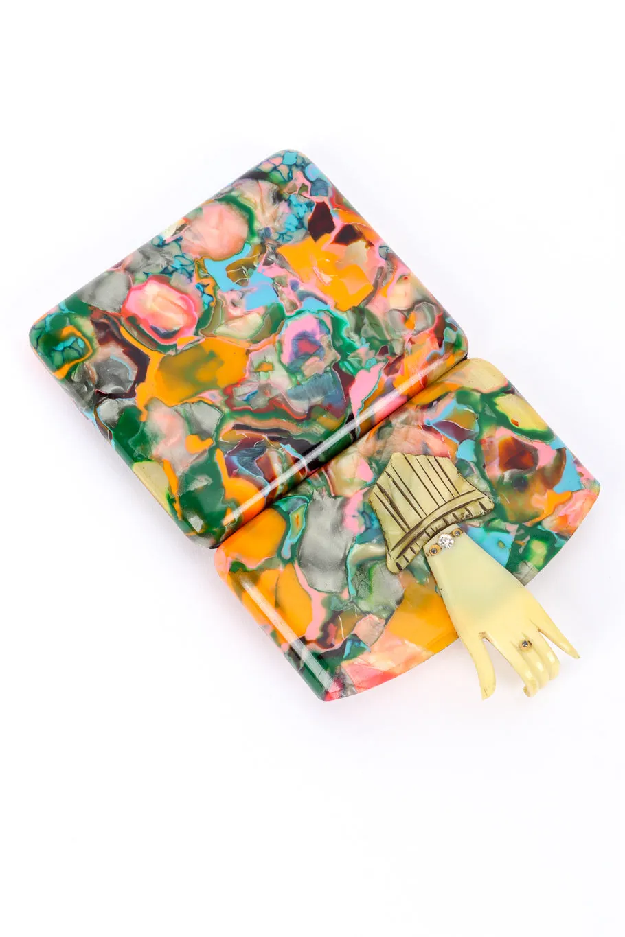 Marbled Celluloid Cigarette Case