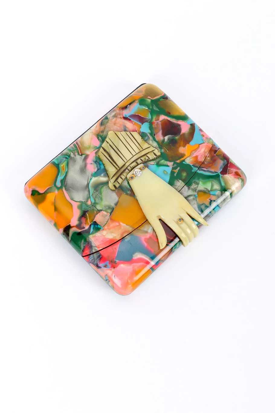Marbled Celluloid Cigarette Case