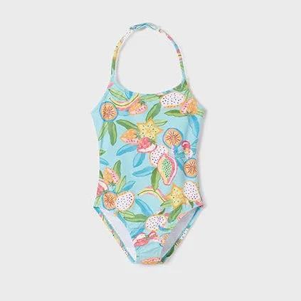 Mayoral  Aqua Tropical Fruit Swimsuit