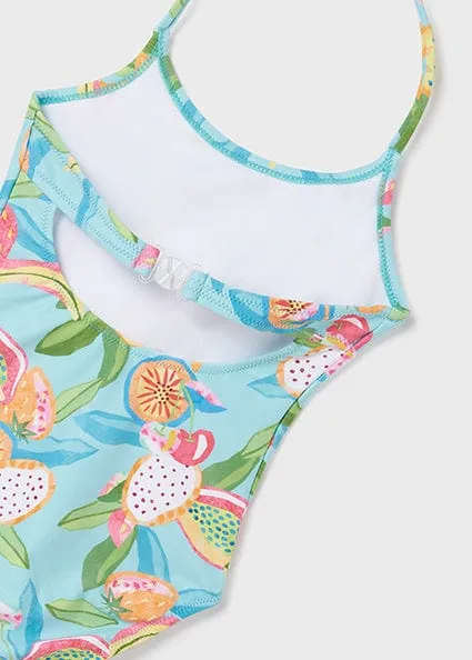 Mayoral  Aqua Tropical Fruit Swimsuit