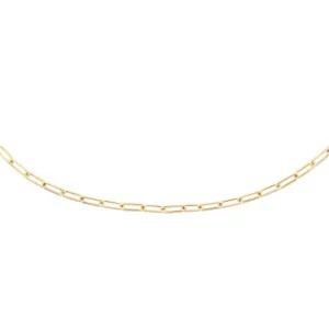 Medium Paperclip Chain Necklace 14K