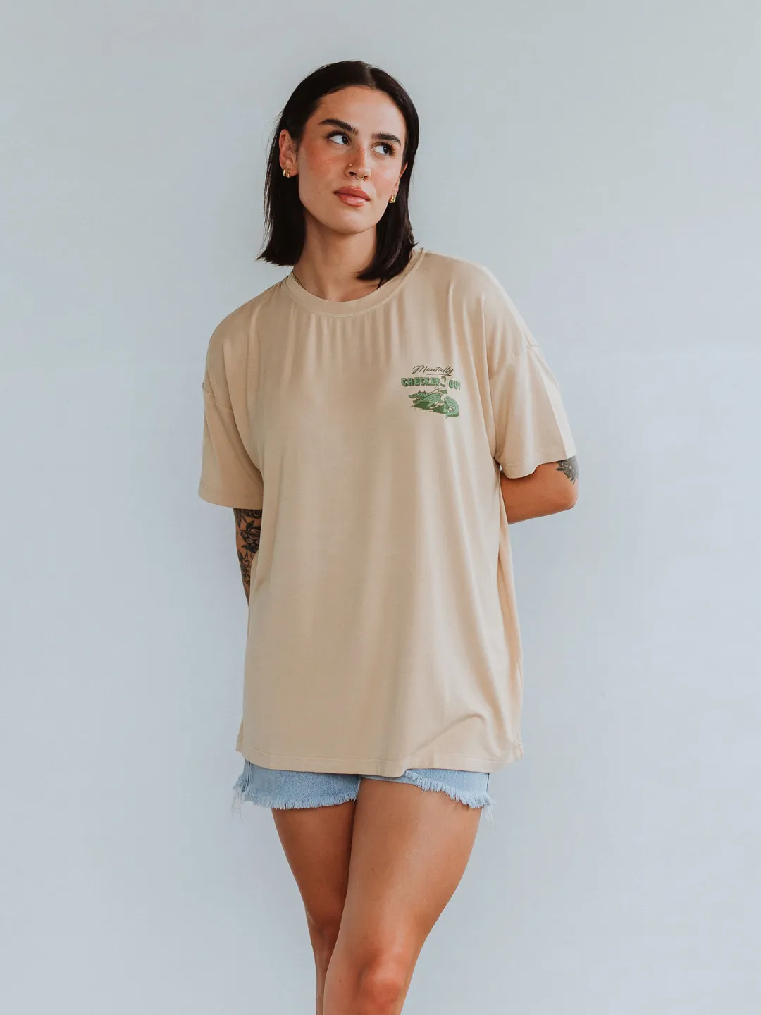 Mentally Checked Out Modal Tee