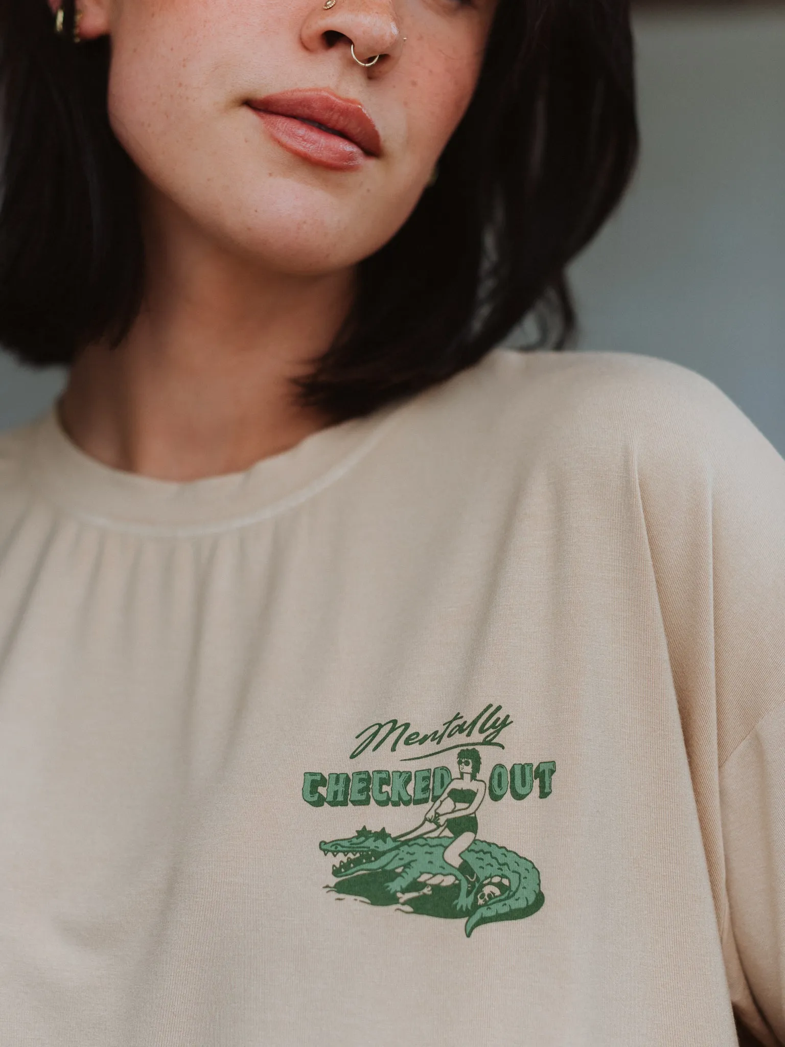 Mentally Checked Out Modal Tee