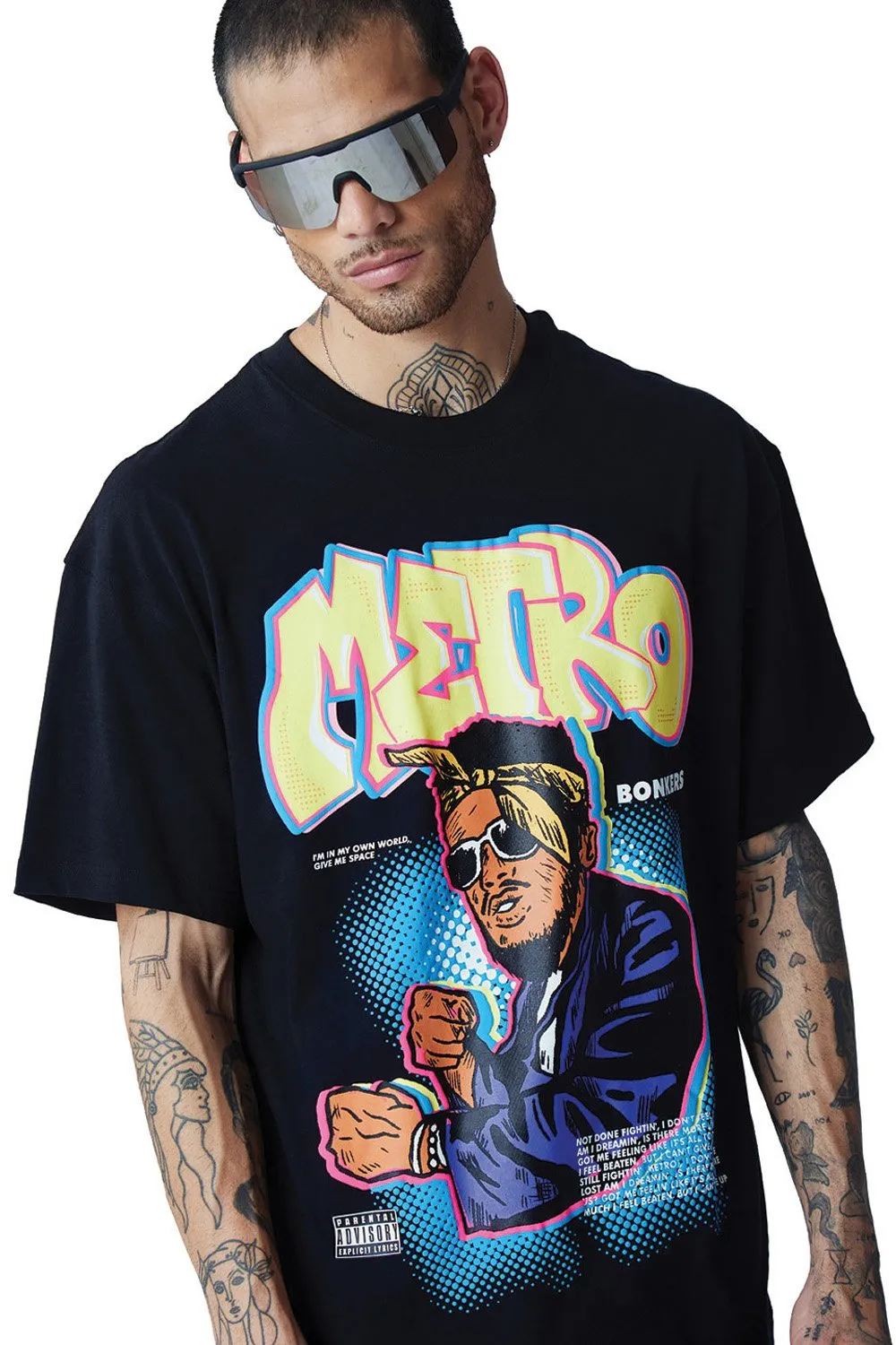 Metro Oversized T-shirt (Puff Print)