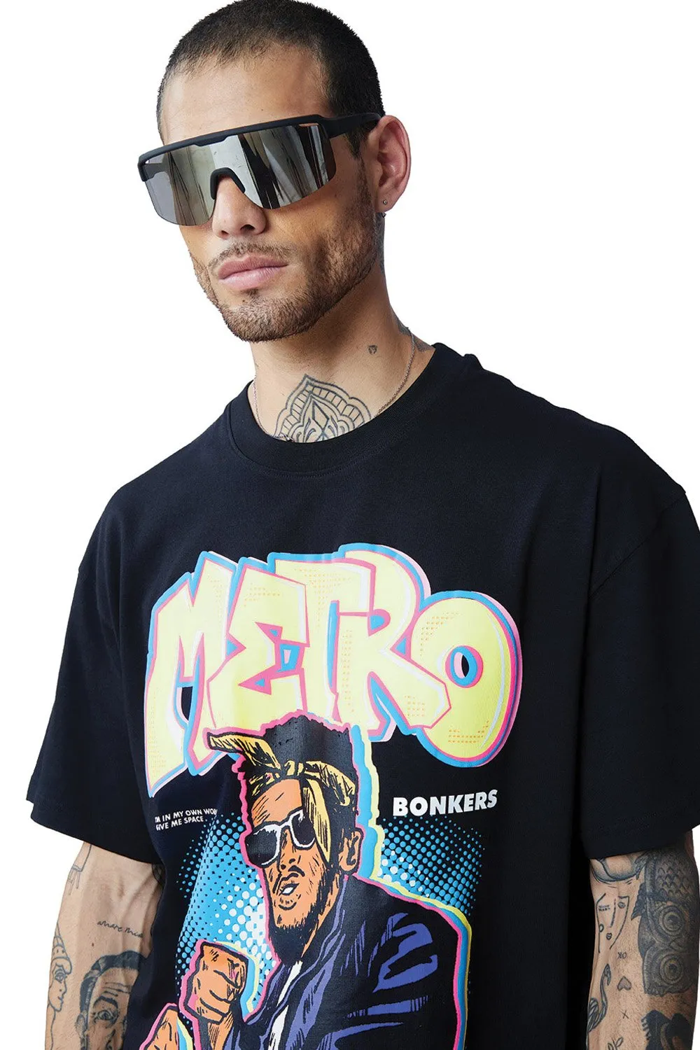 Metro Oversized T-shirt (Puff Print)