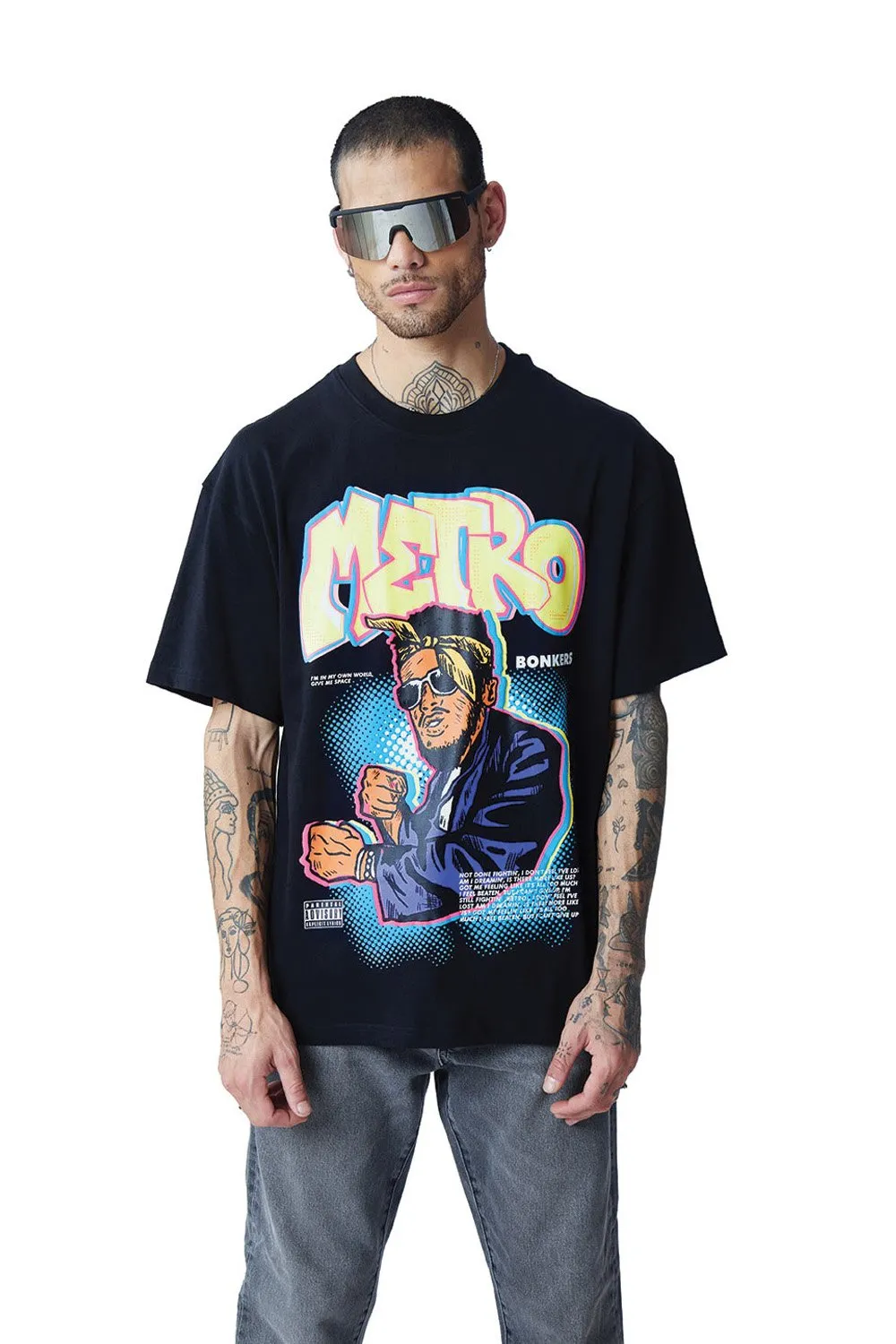 Metro Oversized T-shirt (Puff Print)
