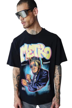 Metro Oversized T-shirt (Puff Print)