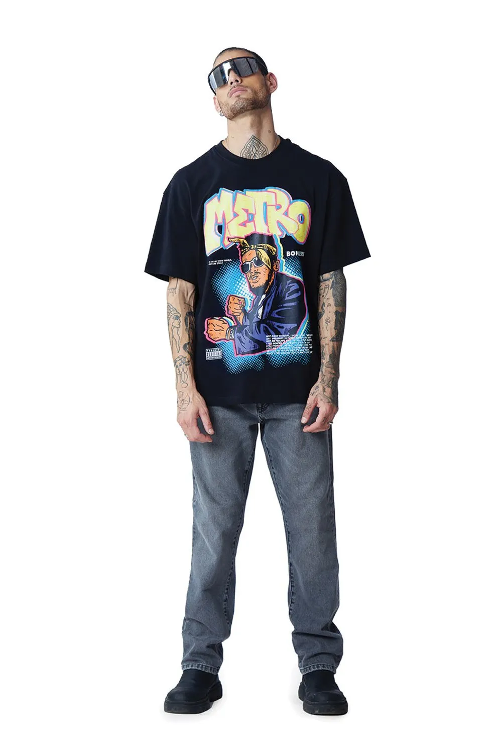 Metro Oversized T-shirt (Puff Print)