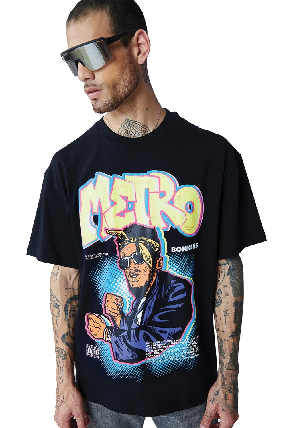 Metro Oversized T-shirt (Puff Print)