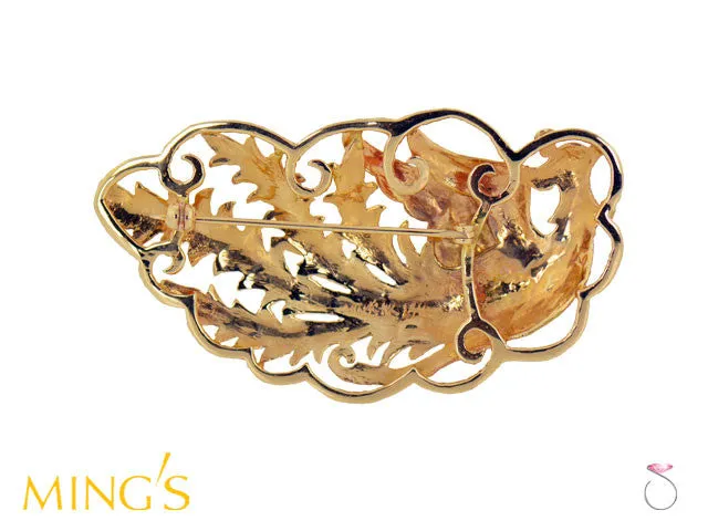Ming's Brooch Phoenix in 14K Yellow Gold