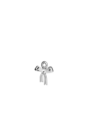Mini Bow Charm Silver