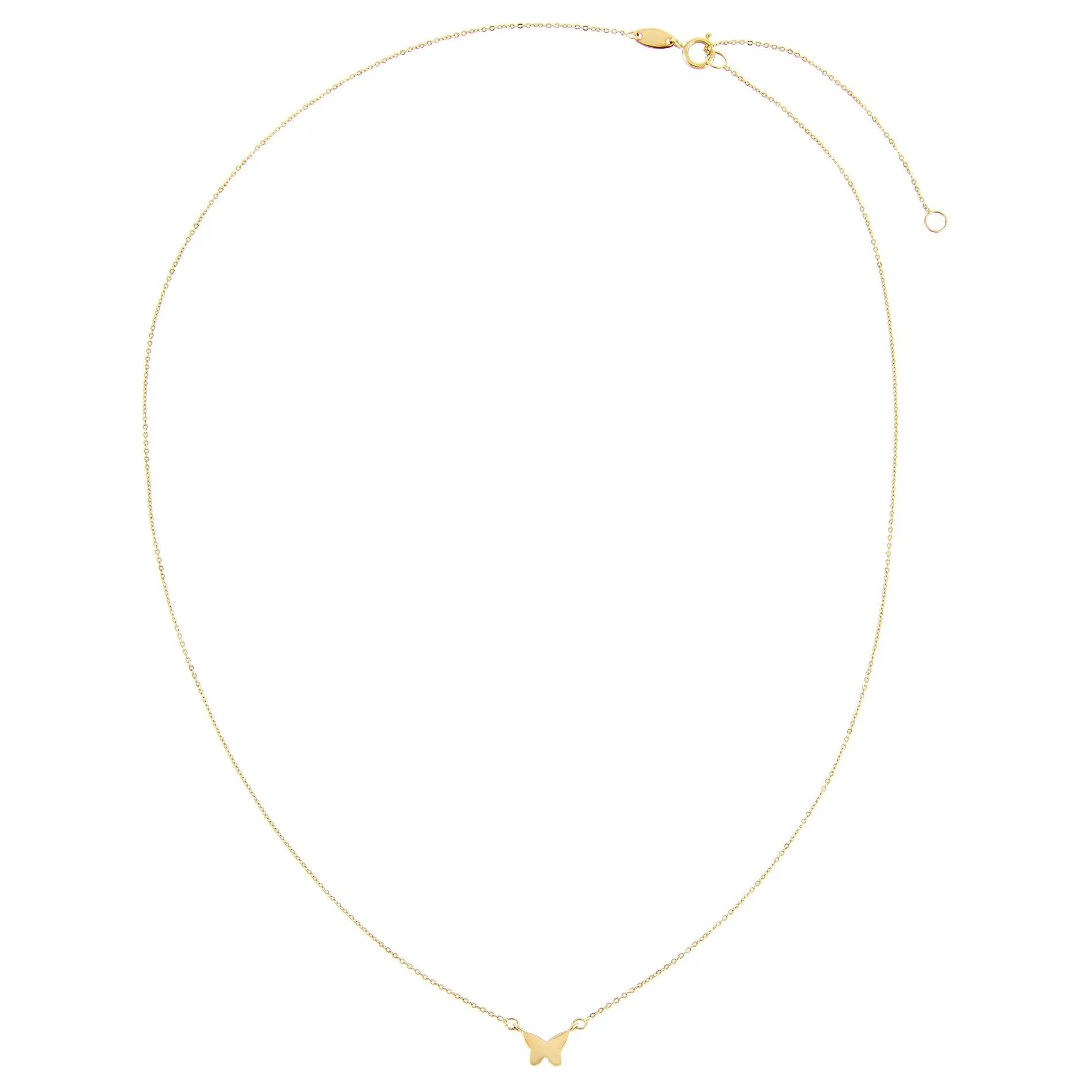 Mini Butterfly Necklace 14K