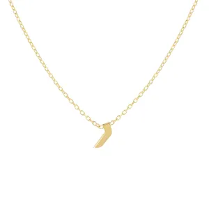 Mini Hebrew Initial Necklace