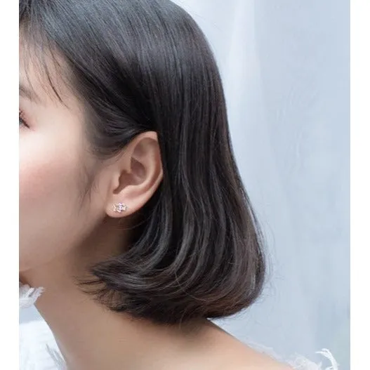 Miniature Dainty Star Celestial Earrings-SS019