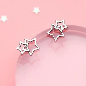 Miniature Dainty Star Celestial Earrings-SS019