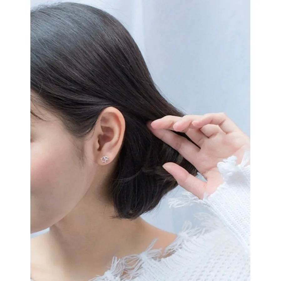 Miniature Dainty Star Celestial Earrings-SS019