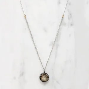 Miniature Portrait in Rose Cut Diamond Frame by Ancient Influences