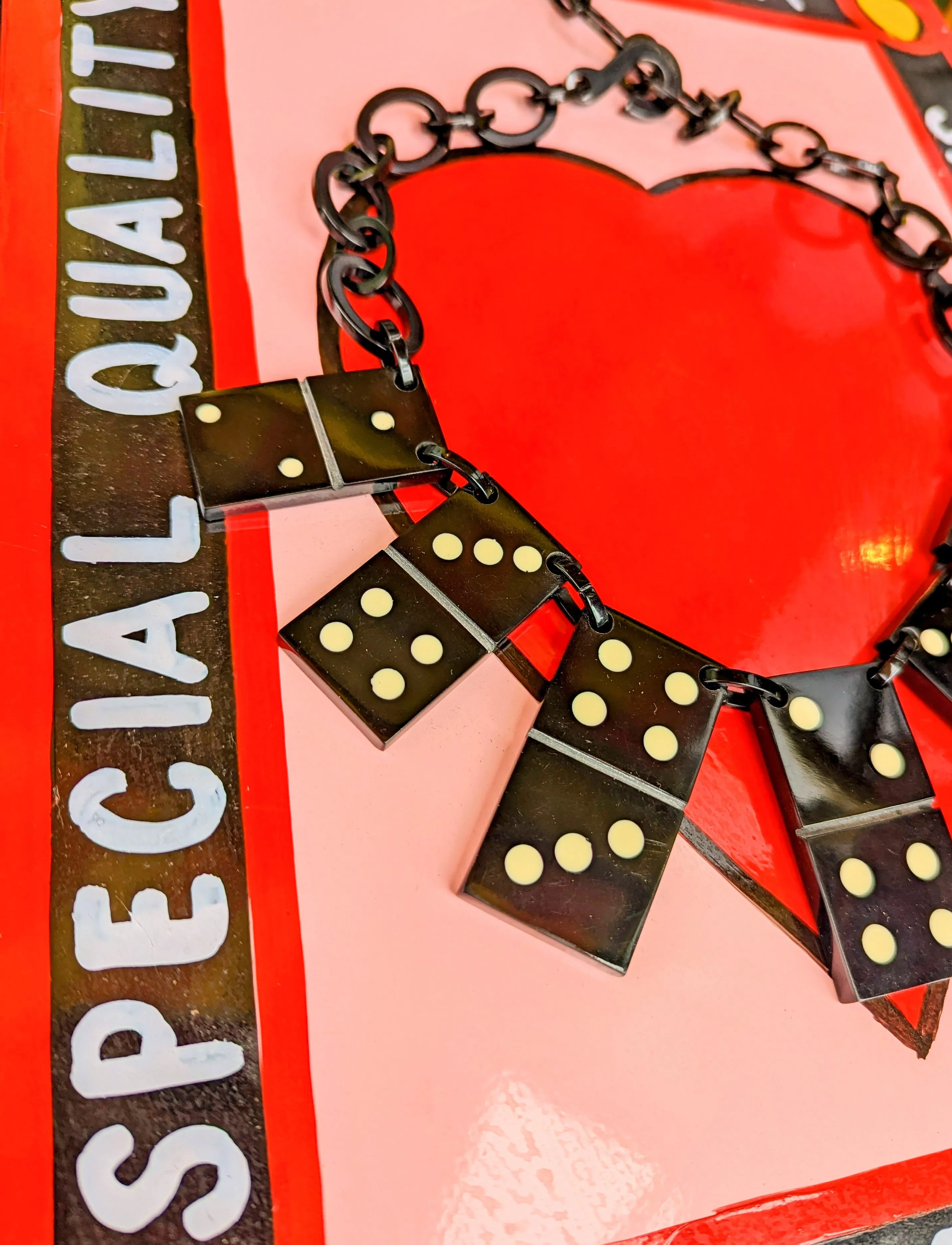 Modern french bakelite necklaces