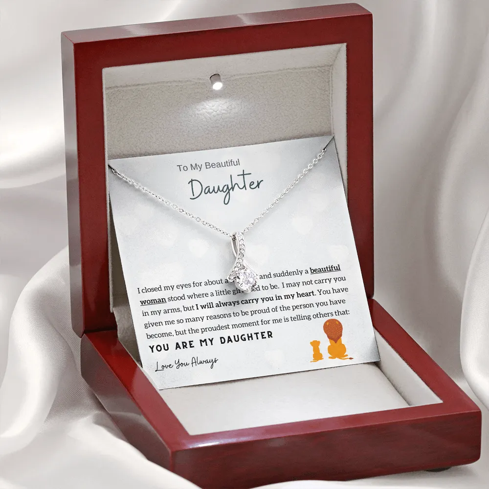 Momavo™ - To My Beautiful Daughter - Alluring Beauty Necklace