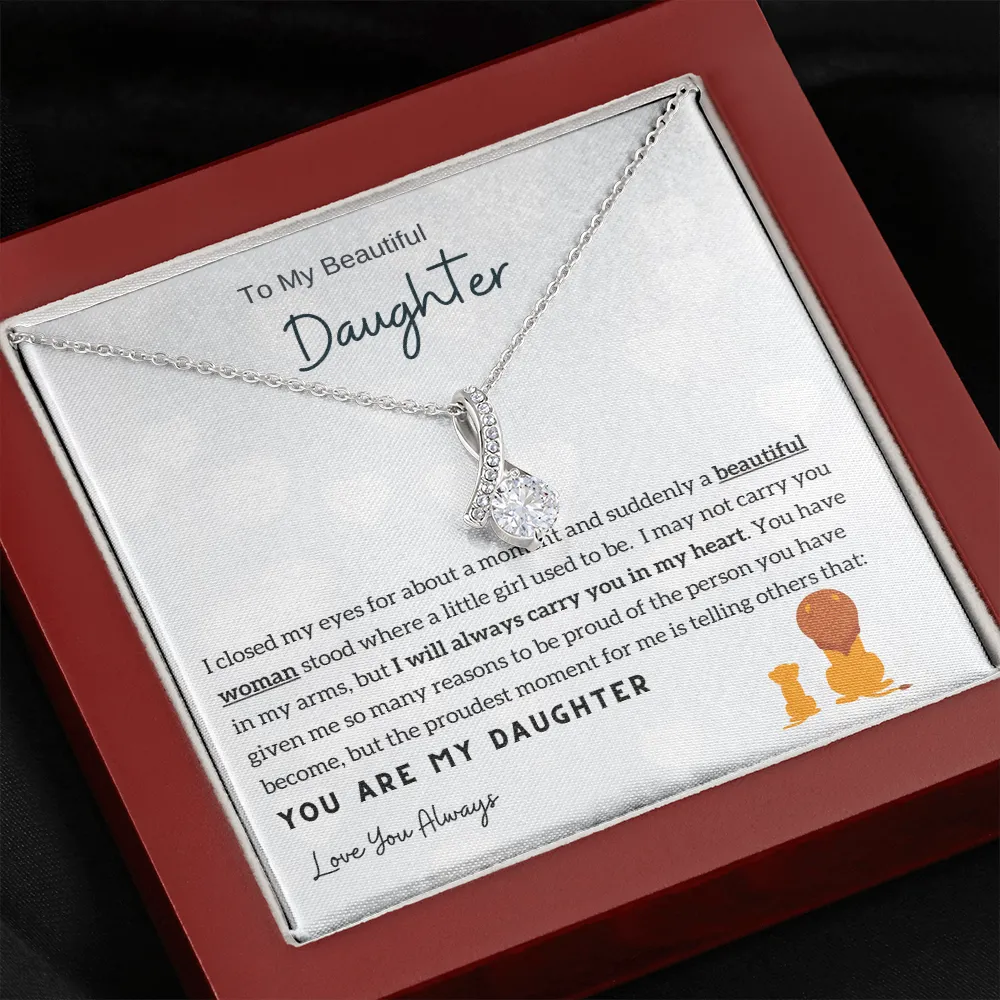 Momavo™ - To My Beautiful Daughter - Alluring Beauty Necklace