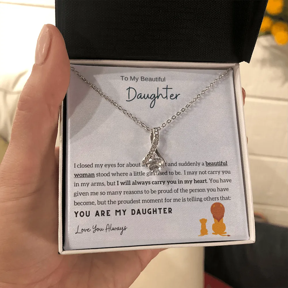Momavo™ - To My Beautiful Daughter - Alluring Beauty Necklace