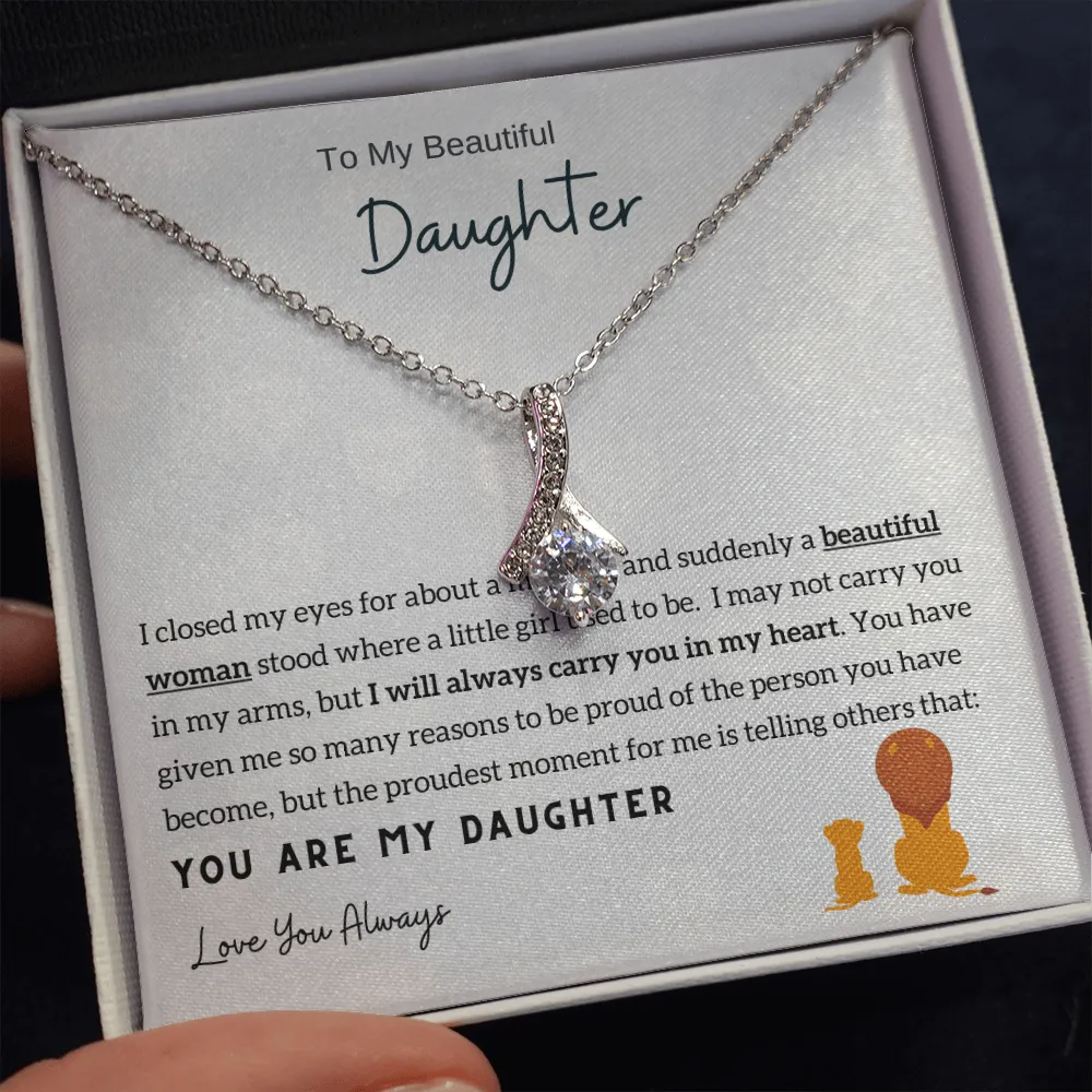Momavo™ - To My Beautiful Daughter - Alluring Beauty Necklace