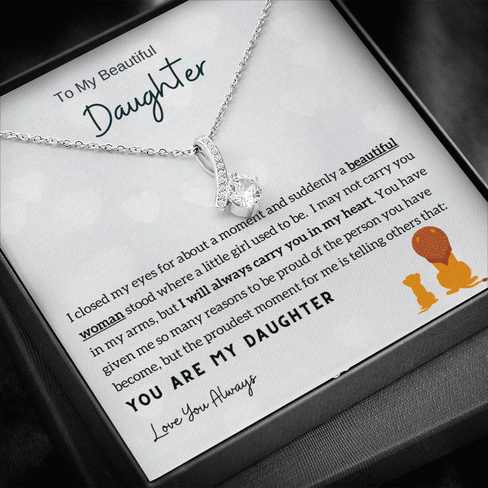 Momavo™ - To My Beautiful Daughter - Alluring Beauty Necklace