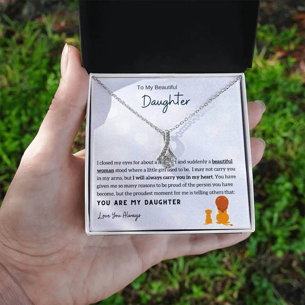 Momavo™ - To My Beautiful Daughter - Alluring Beauty Necklace