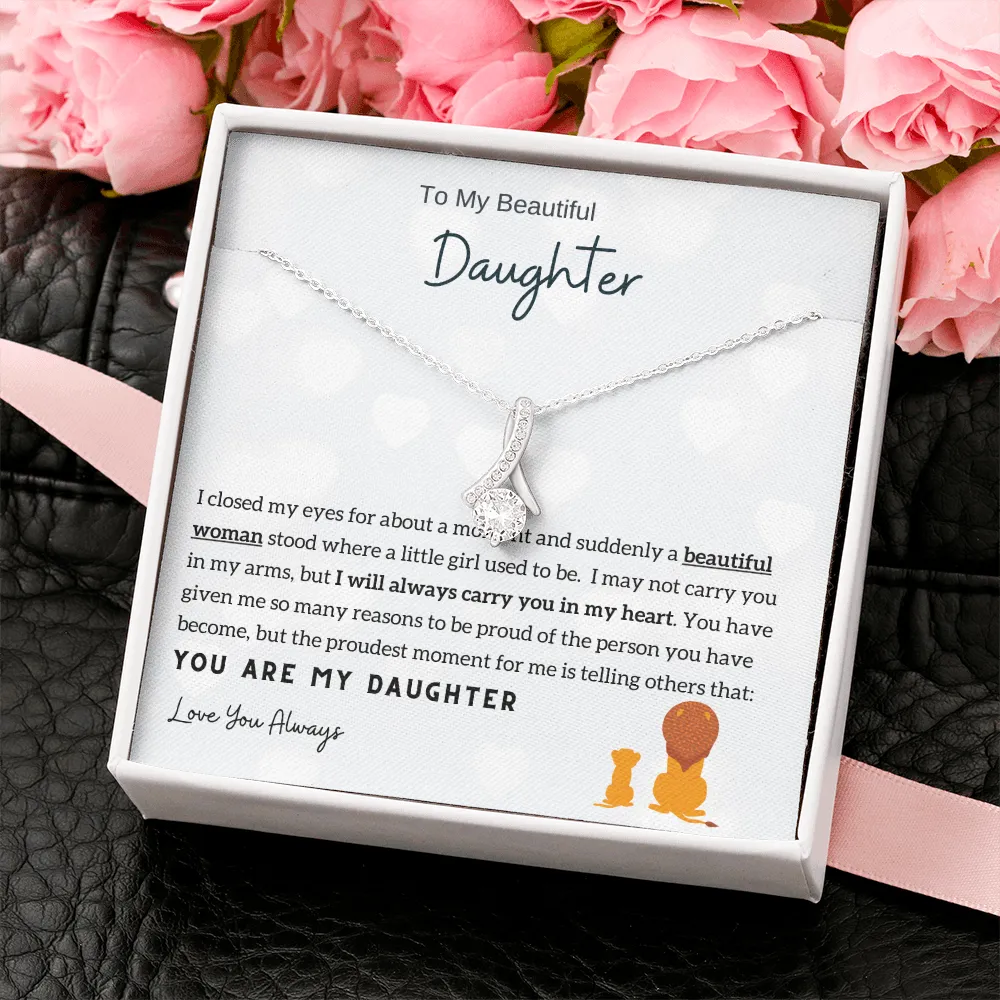 Momavo™ - To My Beautiful Daughter - Alluring Beauty Necklace