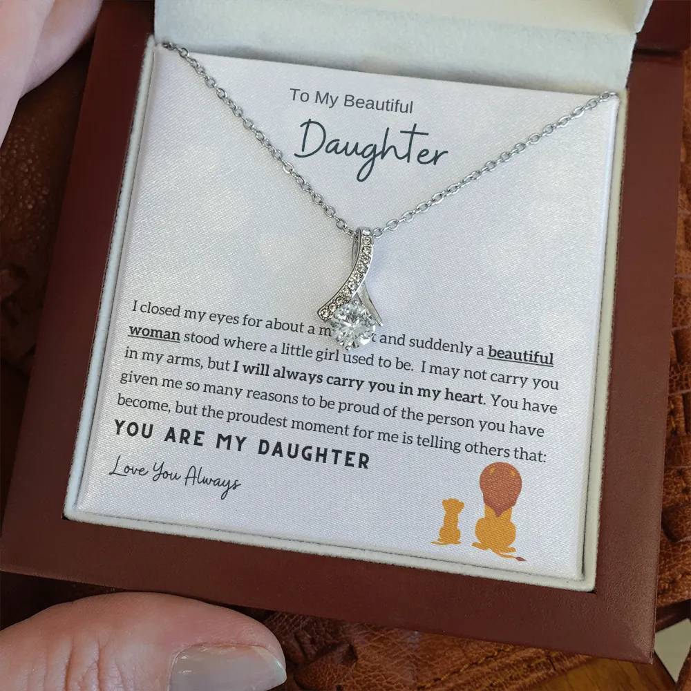 Momavo™ - To My Beautiful Daughter - Alluring Beauty Necklace