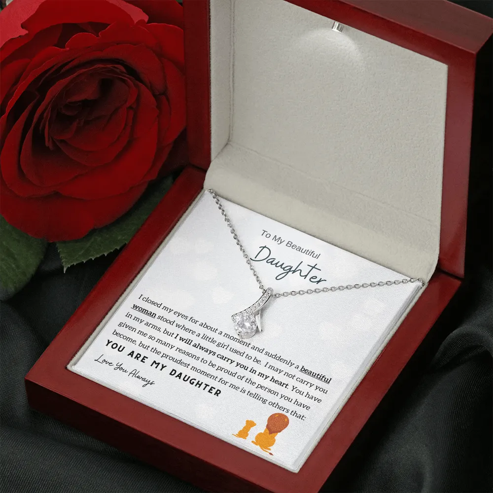 Momavo™ - To My Beautiful Daughter - Alluring Beauty Necklace