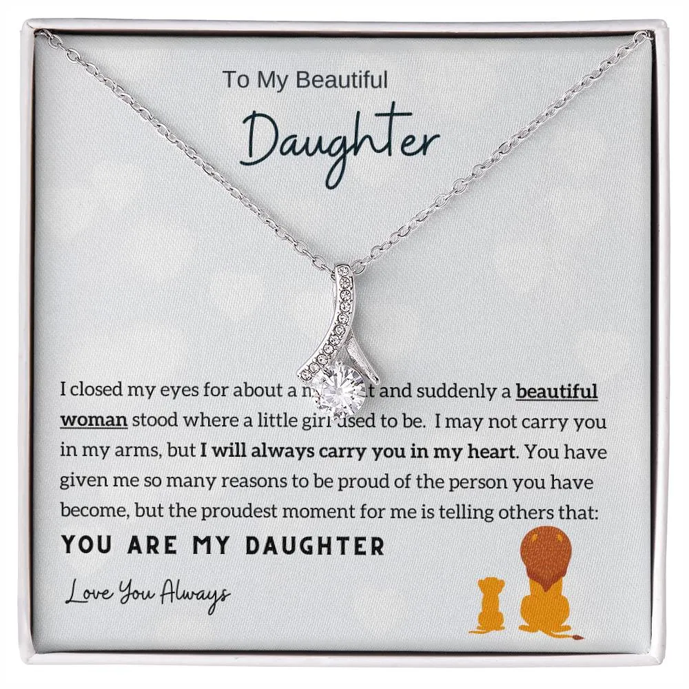 Momavo™ - To My Beautiful Daughter - Alluring Beauty Necklace