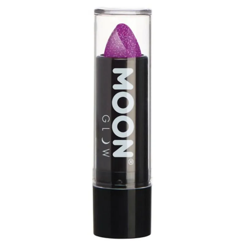 Moon Glow Neon Uv Glitter Lipstick, Purple
