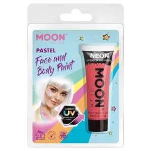 Moon Glow Pastel Neon Uv Face Paint, Pastel Coral